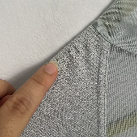 Free People Saheli Blue Mesh Floral Tunic Medium - Picture 7 of 14